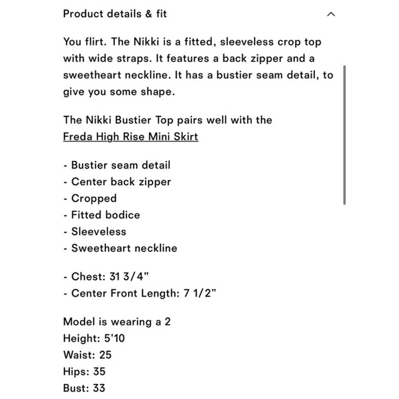 Reformation Nikki bustier top NEW - Picture 7 of 8